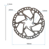 Disco de freio EWD004 - 160mm (2,3mm de espessura)