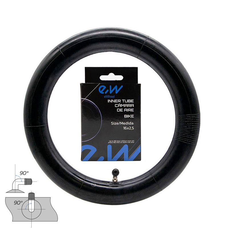 Kamera aus Luft 16x2,5 gebogenes Ventil 90°x90° [Ewheel] 