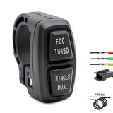 Botonera ECO TURBO SINGLE DUAL - 1,5m - conector SM