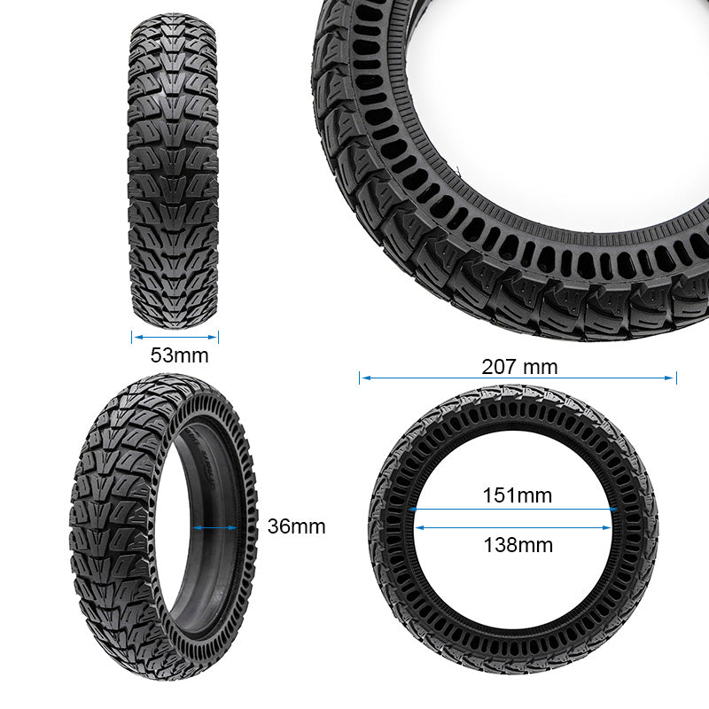 Solid Tire perforated 8.5x2.125/B34mm [Cityneye] - black 