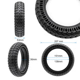 Solid Tire perforated 8.5x2.125/B34mm [Cityneye] - black 