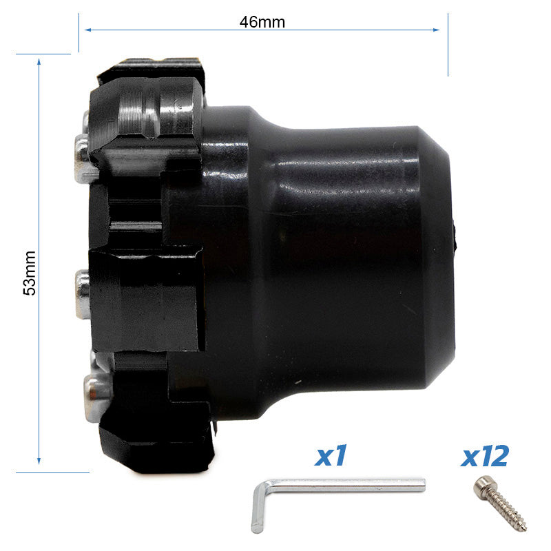 Protettore decorativo antiscivolo per asse motore o cerchio EWTB-006 