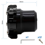 Protettore decorativo antiscivolo per asse motore o cerchio EWTB-006 