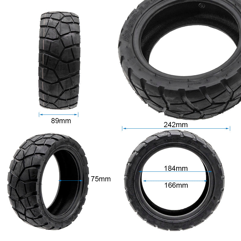 Opona bezdętkowa 80/50-6.5 Ewheel Rhinotrack Runflat