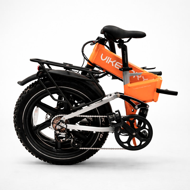 BRAVE ebike FATBIKE Dobrável Laranja/Cinza