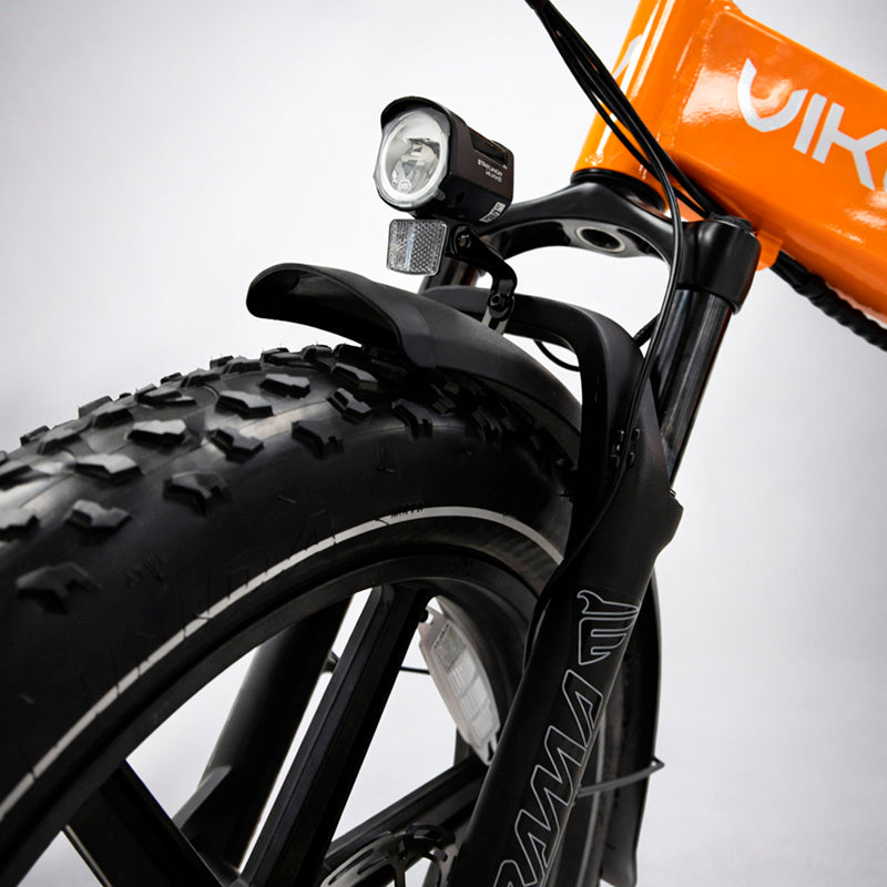 BRAVE ebike FATBIKE Dobrável Laranja/Cinza