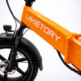 BRAVE ebike FATBIKE Dobrável Laranja/Cinza
