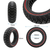 Ruota piena off-road 70/75-6,5 linea rossa