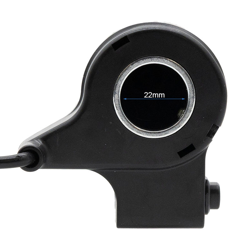 Throttle grip with button - waterproof connector