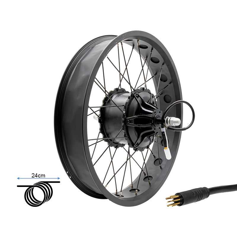 Cerchio posteriore 20x4,0 con motore 250W 80Nm COMMANDO/NAVY