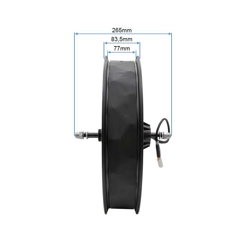 Cerchio posteriore 20x4,0 con motore 250W 80Nm COMMANDO/NAVY