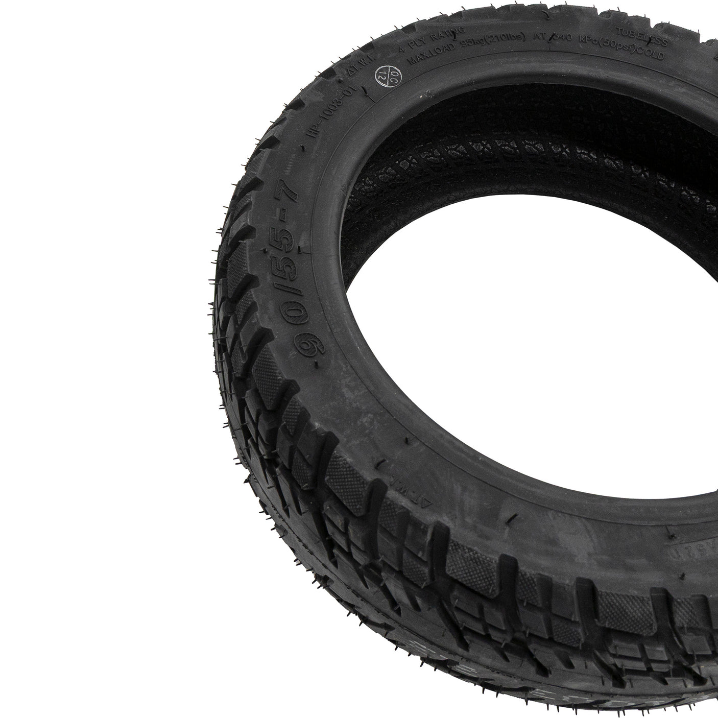 Pneumatico tubeless off-road 90/55-7 rosso