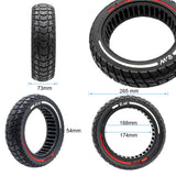 70/60-7.5 Rueda maciza blanco/rojo