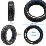 70/60-7.5 Rueda maciza blanco/azul