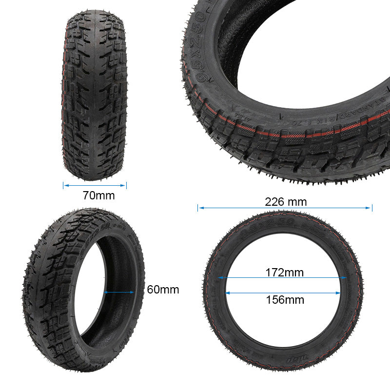 Opona tubeless off-road 9,5×2,50 z zaworem