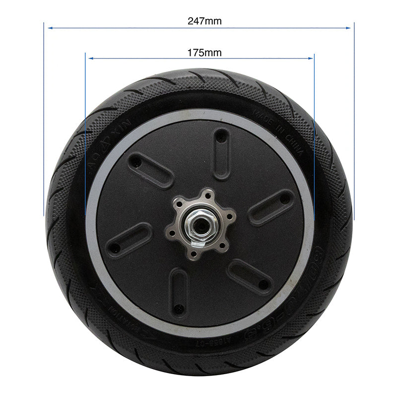 Motor 48V 800W 6,5/B45 con rueda maciza