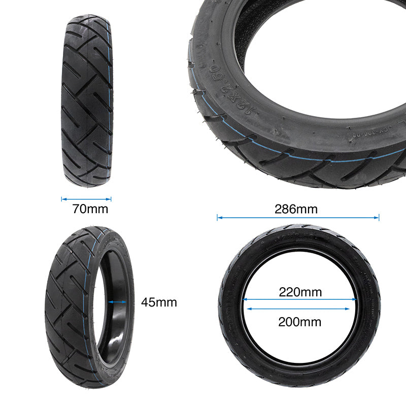 Pneu tubeless 12x2,5 CY396 avec GEL [Yuanxing]
