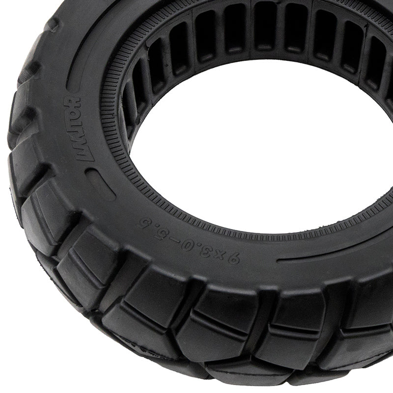 Roda maciça 9x3-5,5 linha preta [Amitor]