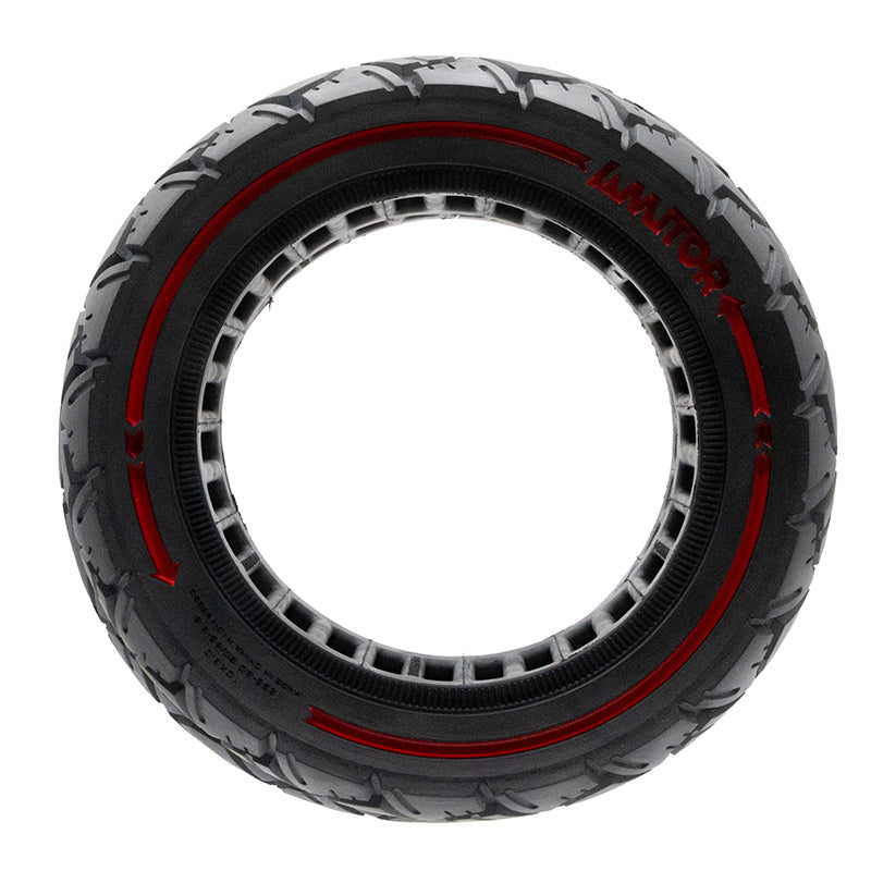 Roda maciça 10×3,0/255×80 (80/65-6) vermelha [Amitor]