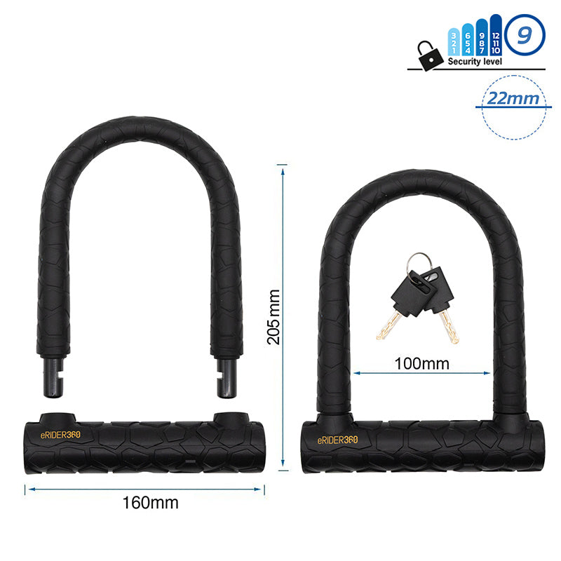 LCK-009 Lucchetto a U con chiave