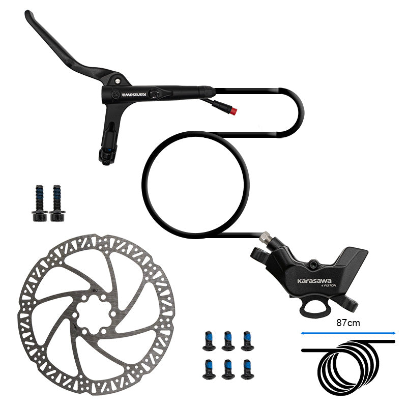 Kit de travão hidráulico dianteiro 4 pistões ROKTAR PLUS / ZEPHIR PLUS