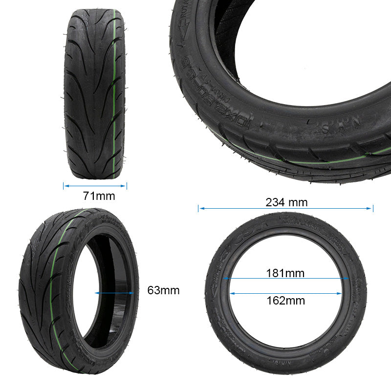 Opona bezdętkowa 10x2,5-6,5 z żelem [CST]