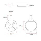 Plaquette de frein ronde CT008 avec ergot [Ewheel]