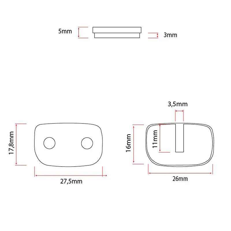 Plaquette de frein RS003-R en résine - 2pcs