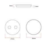 Captador de resina CS001-R 20mm para Xiaomi - 2 conjuntos