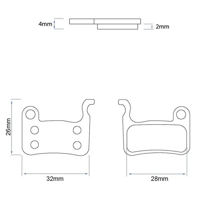 RS001 pastilla para pinza xtech [Ewheel] - 2 juegos