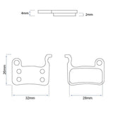 RS001 pastilla para pinza xtech [Ewheel] - 2 juegos