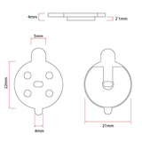 Pastilha de resina CT001-R para NIU [EWHEEL] - 2 conjuntos