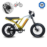 Bicicleta electrica Commando amarillo desierto