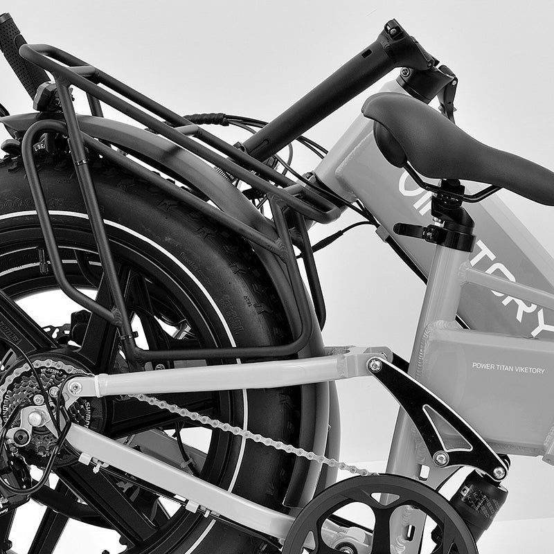 BRAVE ebike fatbike plegable-Naranja/Gris