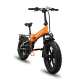 BRAVE ebike FATBIKE Pieghevole Arancione/Grigio