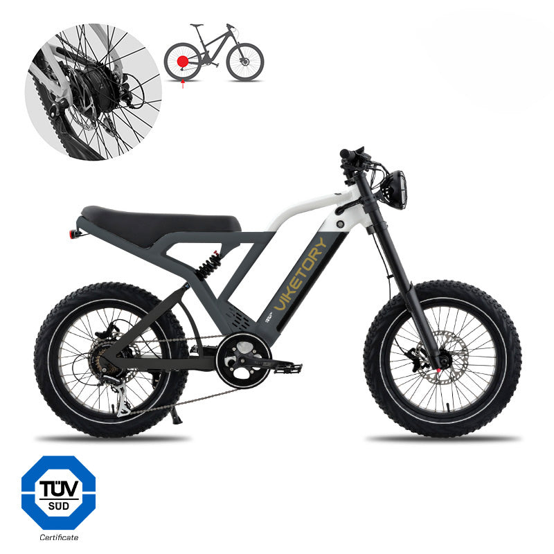 COMMANDO - Fatbike - Graphitgrau/Weiß