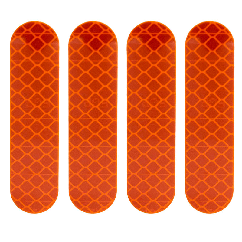 Adhesivo reflectante naranja para horquilla Ninebot serie F y D - 4uds