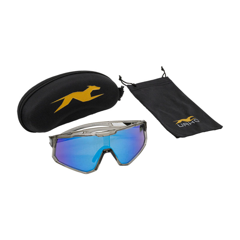 Lunettes de cyclisme transparentes - verre bleu [URHO]