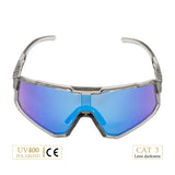 Lunettes de cyclisme transparentes - verre bleu [URHO]