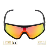 Lunettes de cyclisme Noir - Verre orange [URHO]