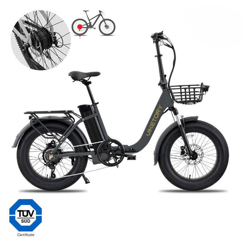 GRANIT - Fatbike pliant - Gris graphite