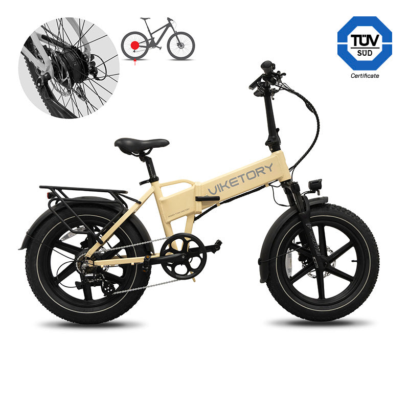 Lithor ebike FATBIKE Pieghevole Crema