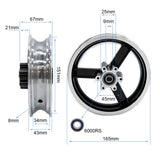 Llanta de 6"  y bisel 34mm para Kugoo kirin M4