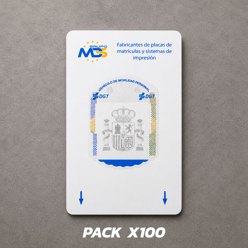 Packs matrículas para impresora DGT