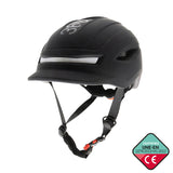 Casco CP02 urben con intermitente negro talla única
