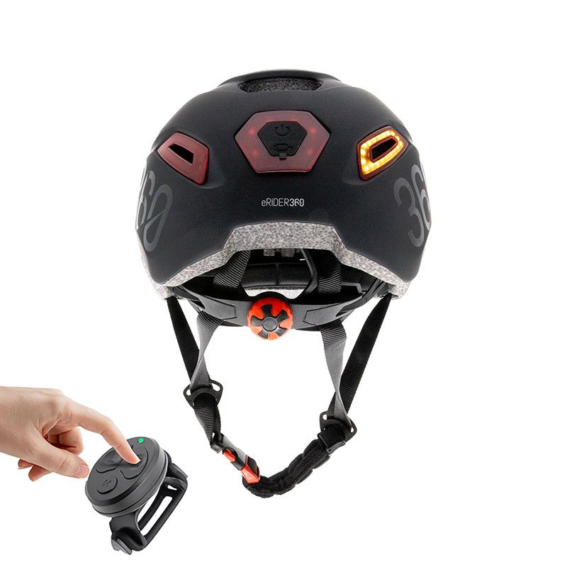 Casco CP02 urben con intermitente negro talla única