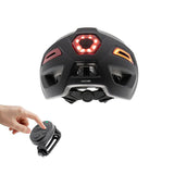Casco CP04 negro con intermitente