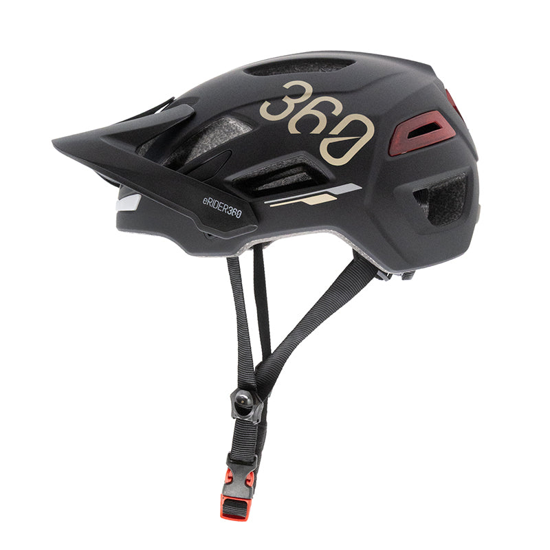 Casco CP04 negro con intermitente