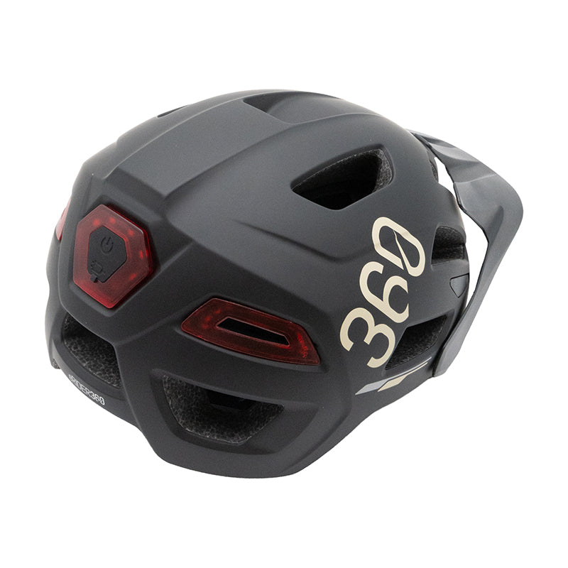 Casco CP04 negro con intermitente